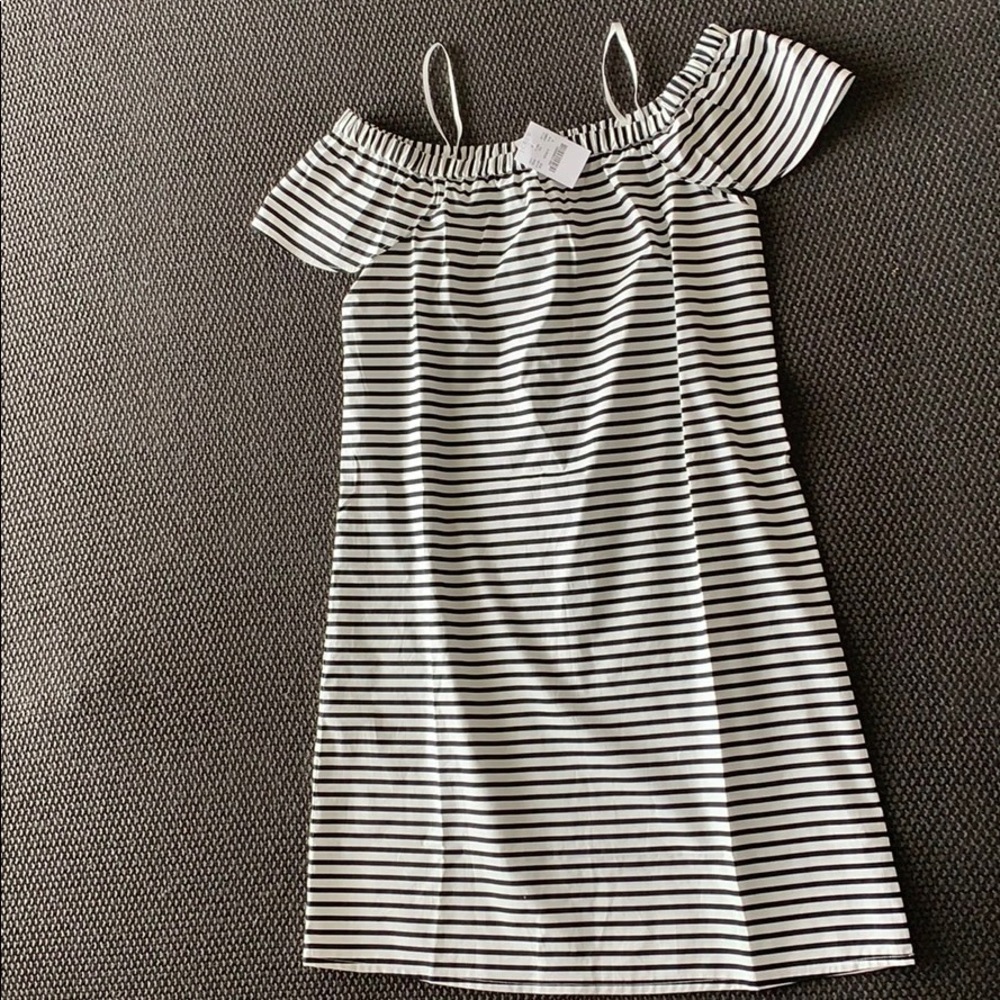 Jcrew black and white dress size small
